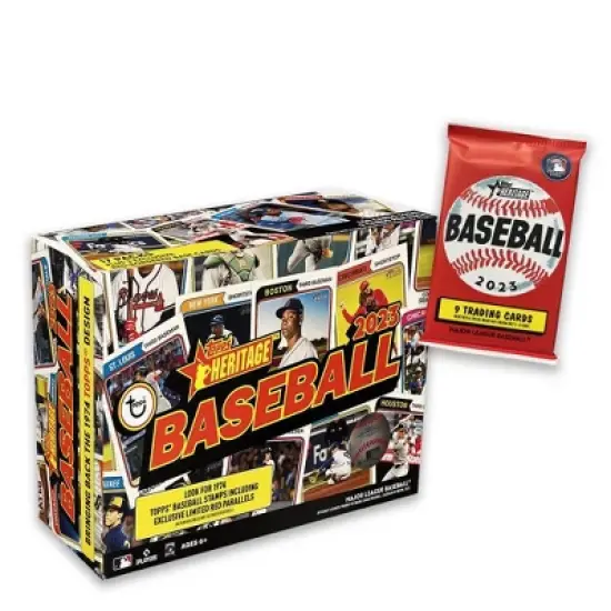 2023 Topps MLB Heritage Baseball Trading Card Giant Box image {1}