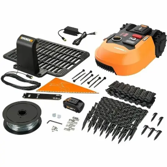 Worx WR165 Landroid S 1/8 Acre Robotic Lawn Mower Battery and Charger Included image {2}