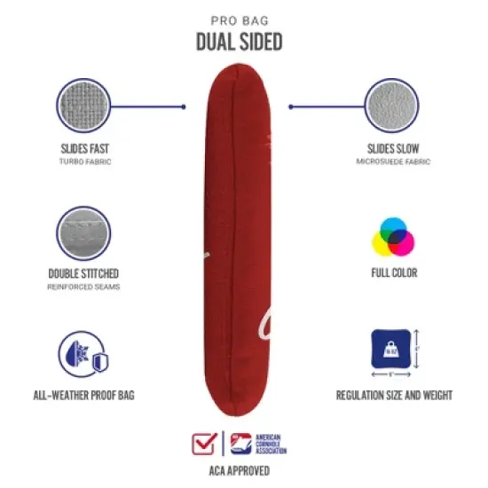 Grip N Glide Synergy Pro Red Cornhole Bags (Set of 4) image {2}