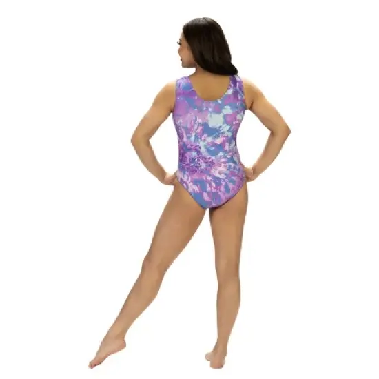 GK Elite Girls' Suni Lee Leotard - Positively Purple image {1}
