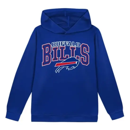 NFL Buffalo Bills Toddler Boys' Poly Fleece Hooded Sweatshirt - 12M image {1}