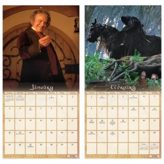 The Lord of the Rings 2026 12"x12" Wall Calendar image {5}