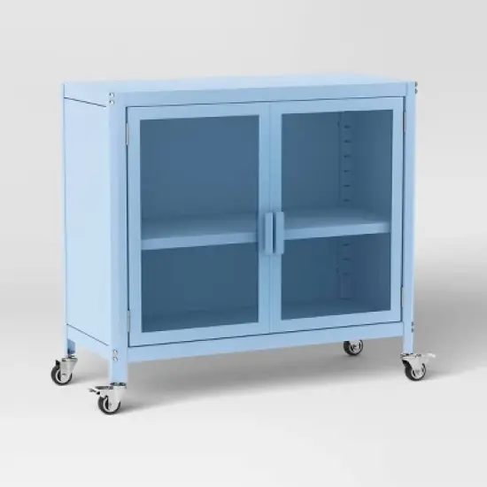 2 Door Metal Rolling Locker Storage Cabinet - Room Essentials&trade; image {8}