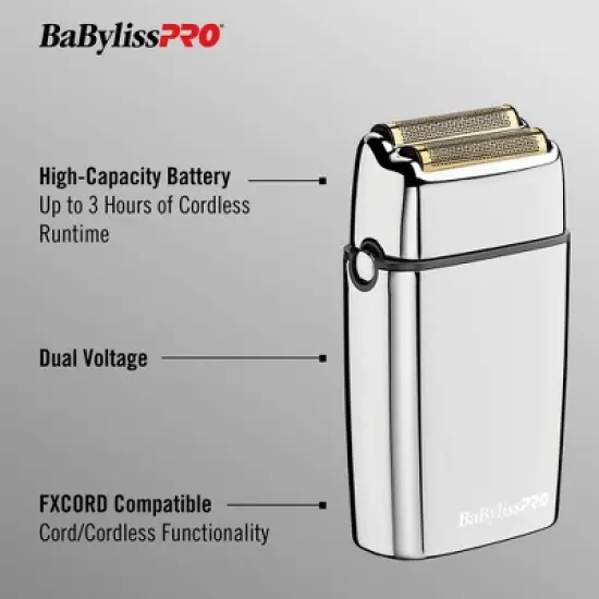 BaBylissPRO FOILFX02 Cordless FOSEFX Metal Double-Foil Shaver image {7}