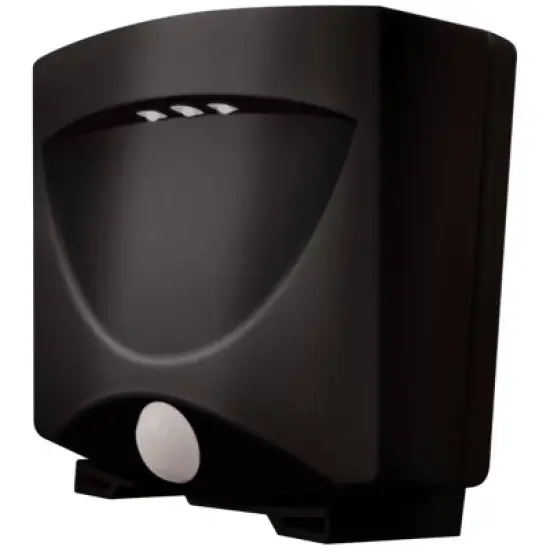 Maxsa Innovations 4pk Battery Powered MotionActivated Outdoor NightLight Dark Bronze: Weather-Resistant LED Lanterns image {1}