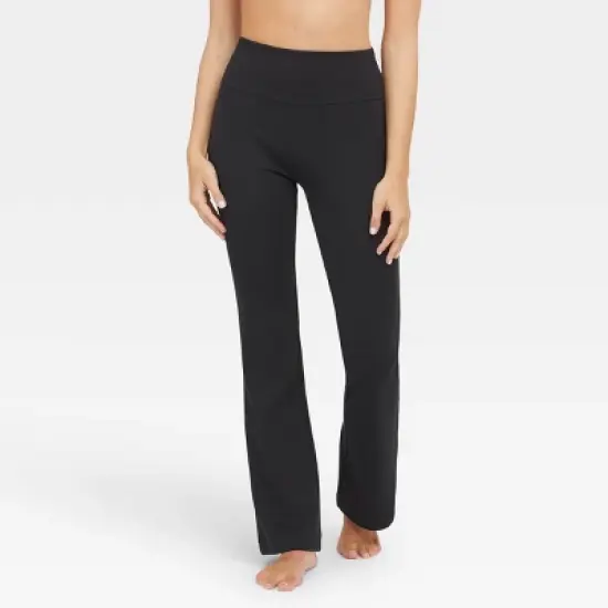 ASSETS by SPANX Women's Ponte Shaping Flare Leggings - Black image {2}