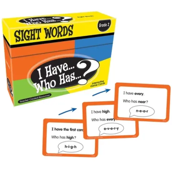 Teacher Created Resources I Have, Who Has Sight Words Game, Grade 2 image {2}