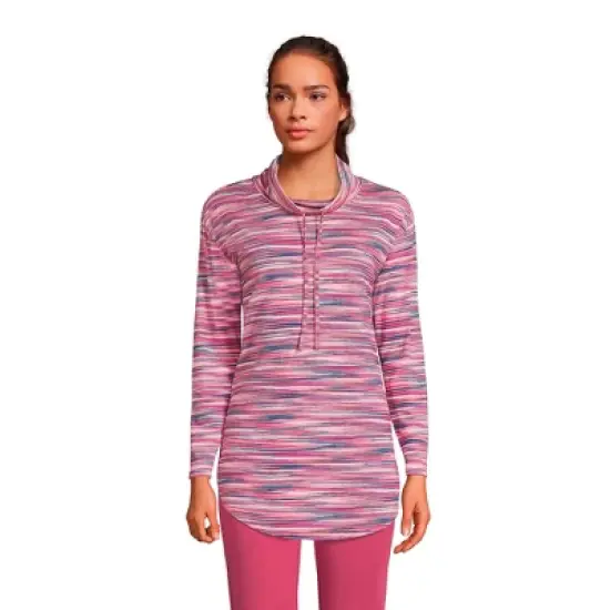 Lands' End Women's Power Performance Cowl Neck Top image {7}