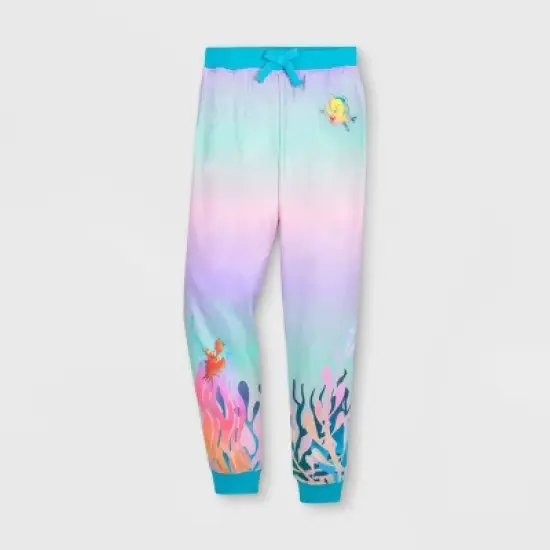 Girls' Disney The Little Mermaid Jogger Pants image {5}