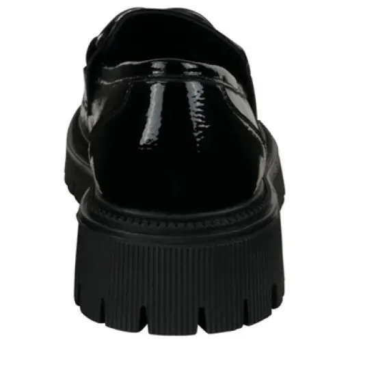 GC Shoes Vita Patent Buckle Lug Sole Platform Loafers image {2}