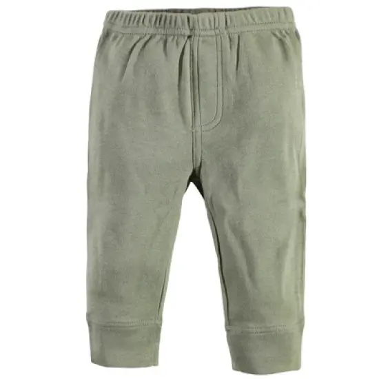 Touched by Nature Baby and Toddler Boy Organic Cotton Pants 4pk, Blue Green image {5}