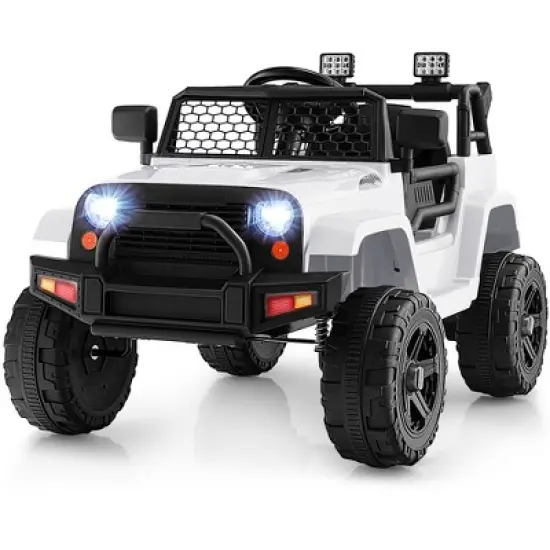 Costway 12V Kids Ride On Truck Car Electric Vehicle Remote w/ Music & Light image {12}