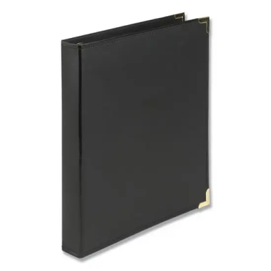 Samsill Classic Collection Ring Binder, 3 Rings, 1" Capacity, 11 x 8.5, Black image {6}