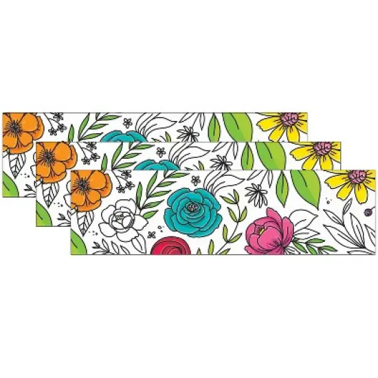Creative Teaching Press&reg; Bright Blooms Doodly Blooms EZ Border&trade;, 48 Feet Per Pack, 3 Packs image {3}