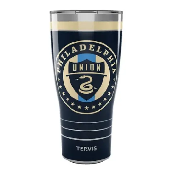 MLS Philadelphia Union 30oz MVP Stripe Stainless Steel Tumbler image {3}