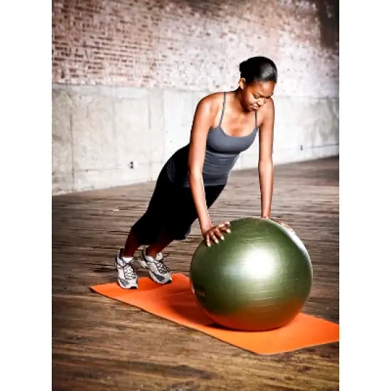Lifeline PRO Burst 65cm Resistant Exercise Ball - Green image {1}