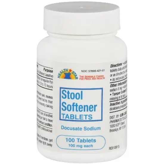 Geri Care - Stool Softener Docusate Sodium 100mg Softgel, 100 Count image {5}