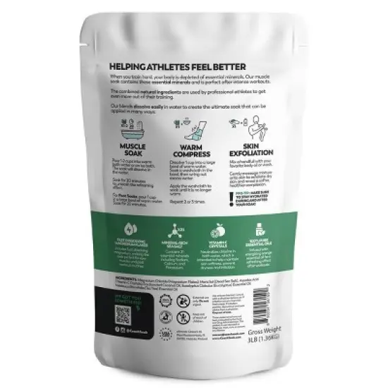 Coach Soak Muscle Recovery Eucalyptus Bath Soak - 3lb image {1}