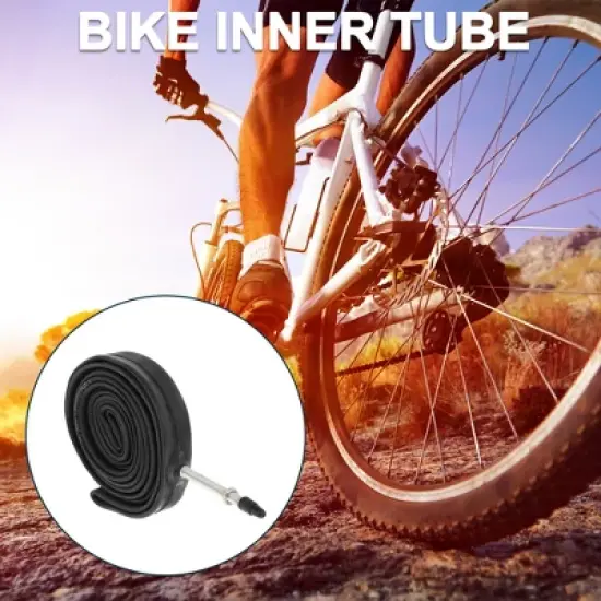 Unique Bargains Bike MTB Cycling Inner Tire 700x23/25C inch Durable 60mm Long French Type 1 Pcs image {1}