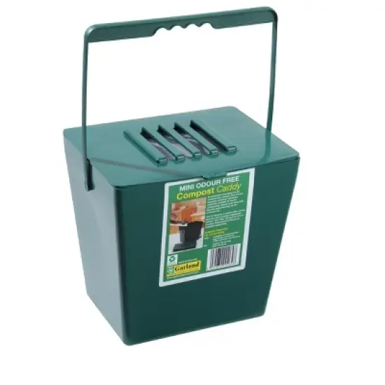 Mini Compost Caddy with Replacement Filters & Biodegradable Bags &ndash; Odor-Controlled Kitchen Compost Bin image {2}