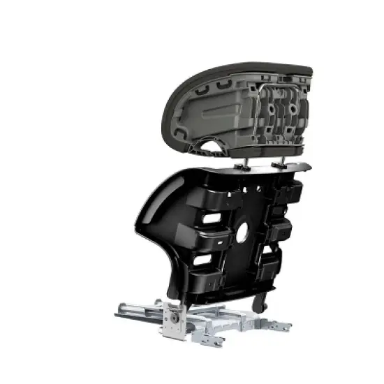 Clek Oobr High Back Booster Car Seat with Rigid Latch in Railroad image {2}