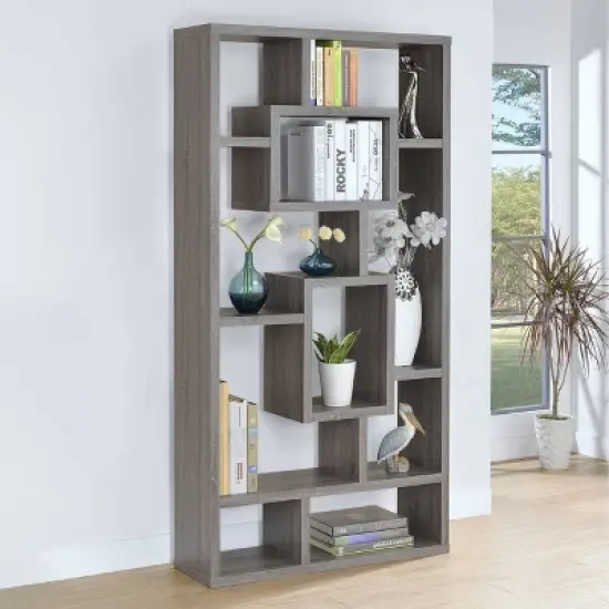 Howie 10 Shelf Bookcase - Coaster image {1}