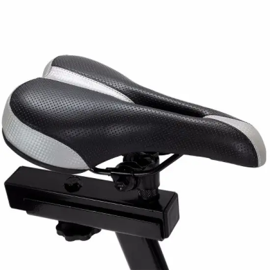 XtremepowerUS Stationary Fitness Exercise Bike 22lbs Flywheel Workout Machine Monitor, Blue image {5}