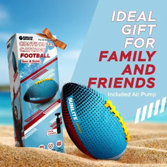 Sunlite Sports Waterproof Football, Outdoor Play, for Pool Beach Lake Park Water Toy, for Kids Children Teens Adults, Family Fun - Blue image {3}