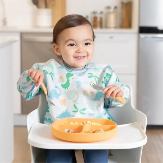 Bumkins Sleeved Bib - Dinosaurs image {4}