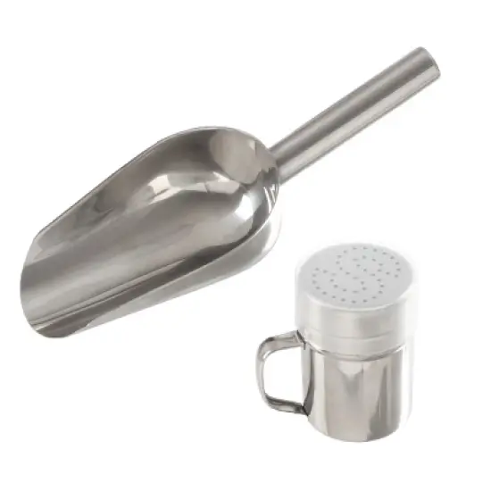 Great Northern Popcorn Scoop and Seasoning Shaker Set &ndash; 2-Piece Stainless-Steel Serving Accessories Kit image {8}