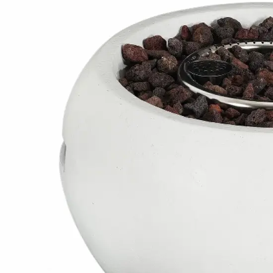 Christopher Knight Home Wardell Modern 40,000 BTU Lightweight Concrete Propane Fire Pit with Tank Holder image {7}