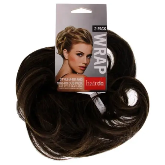 Style-a-do And Mini-do Duo Pack - R10 Chestnut by Hairdo for Women - 2 Pc Hair Wrap image {2}