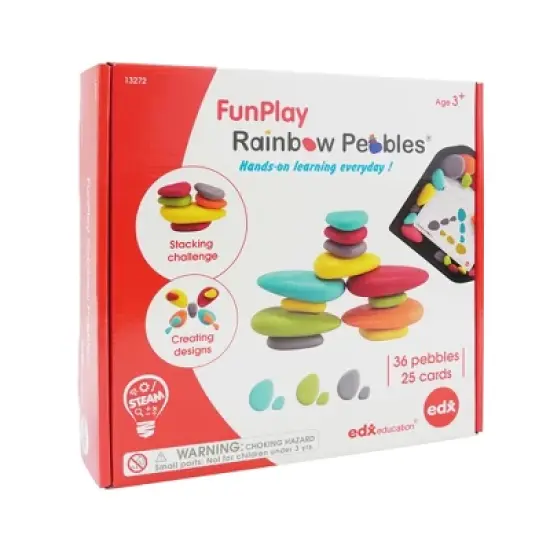 Edx Education FunPlay Rainbow Pebbles image {1}