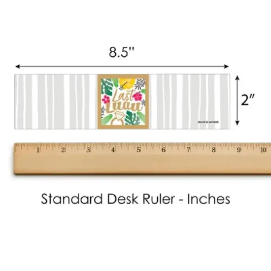 Big Dot of Happiness Last Luau - Tropical Bachelorette Party and Bridal Shower Water Bottle Sticker Labels - Set of 20 image {3}