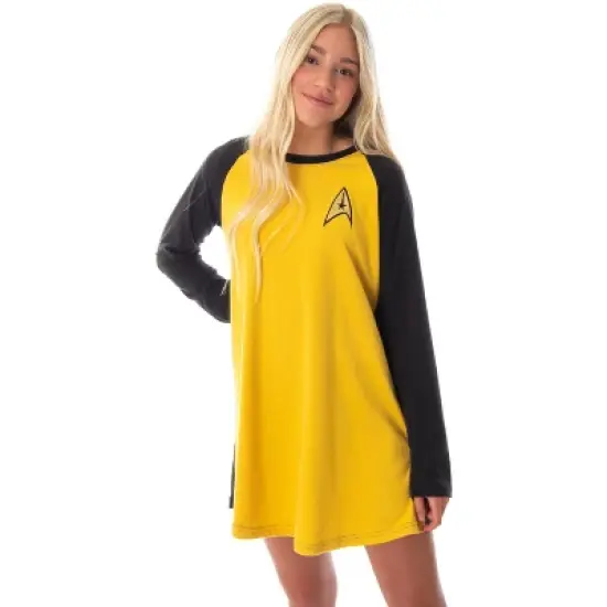 Star Trek Original Series Women's Juniors Raglan Sleep Shirt Nightgown image {4}