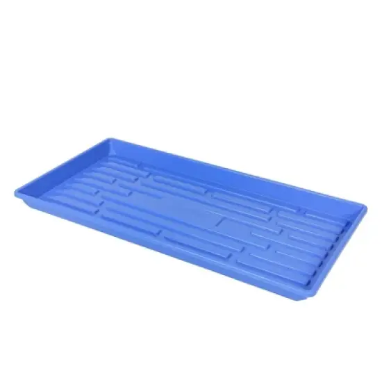 SUNPACK 10" x 20" Heavy Duty Shallow Plastic Seed Starting Tray, 1" image {4}