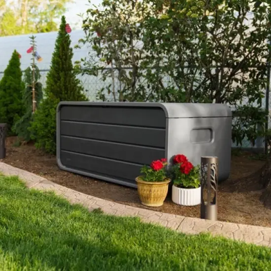 Lifetime 136 Gallon Deck Box, Gray (60367) image {7}