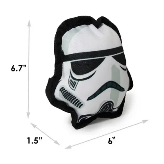 Buckle-Down Dog Toy Ballistic Squeaker - Star Wars Stormtrooper Head image {4}