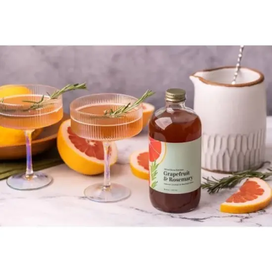 Wood Stove Kitchen Grapefruit & Rosemary Cocktail and Mocktail Mixer, 16 fl oz image {3}