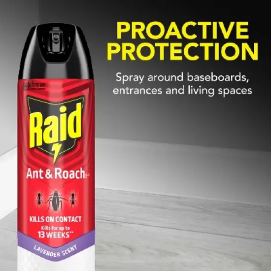 Raid Ant and Roach Killer Bug Spray - Lavender Scent - 17.5oz image {5}