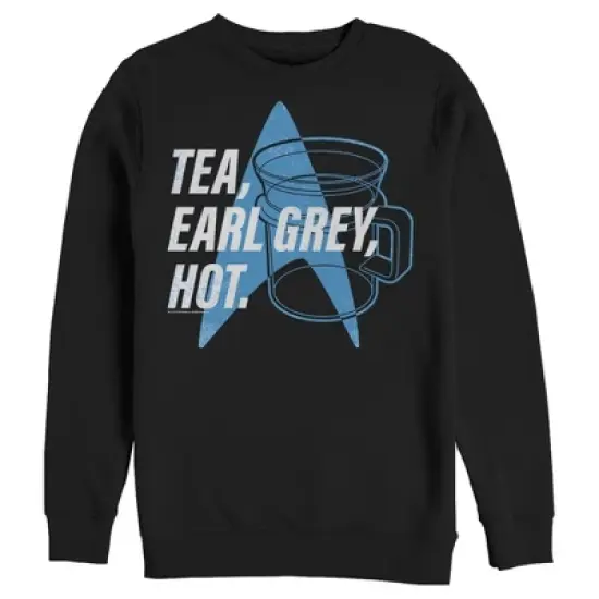 Men's Star Trek: The Next Generation Cup Of Tea Earl Grey Hot, Captain Picard Sweatshirt image {3}
