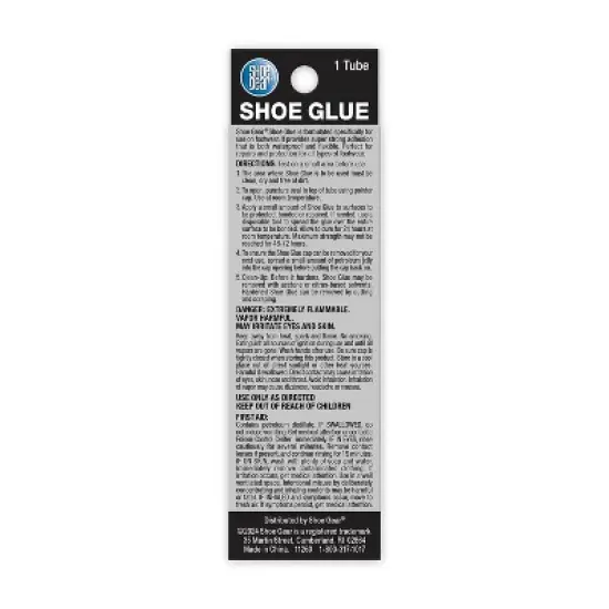 Shoe Gear Shoe Glue - 1 fl oz: Liquid Adhesive for Footwear Repair, Clear Shoe Care Accessory, 5.91" x 3.58" image {1}