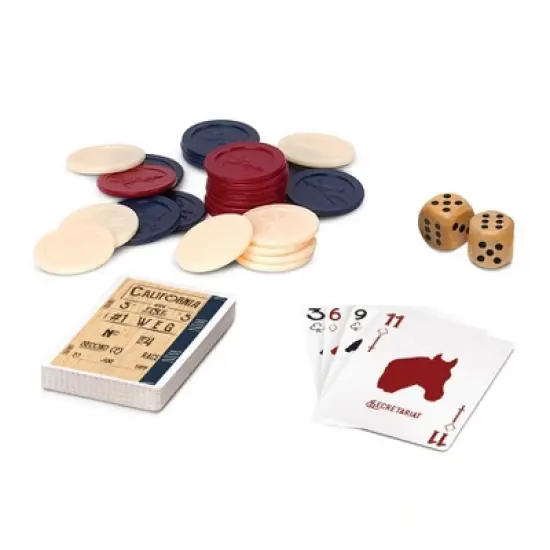 WE Games Grand National Horse Race Game in a Wooden Box image {5}