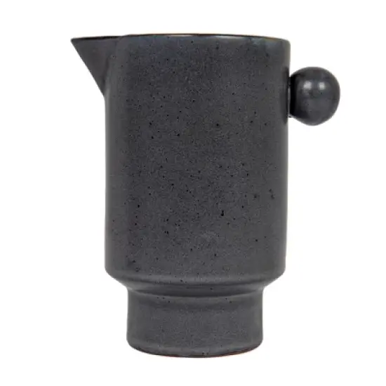 Storied Home Storied Home Modern Small Stoneware Pitcher or Vase image {4}