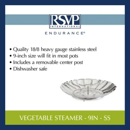 Rsvp Vegetable Steamer - 9In - Ss image {11}