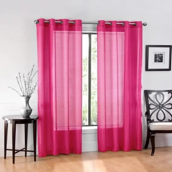 GoodGram Ultra Luxurious Elegant Sheer Grommet Single Curtain Panel image {16}