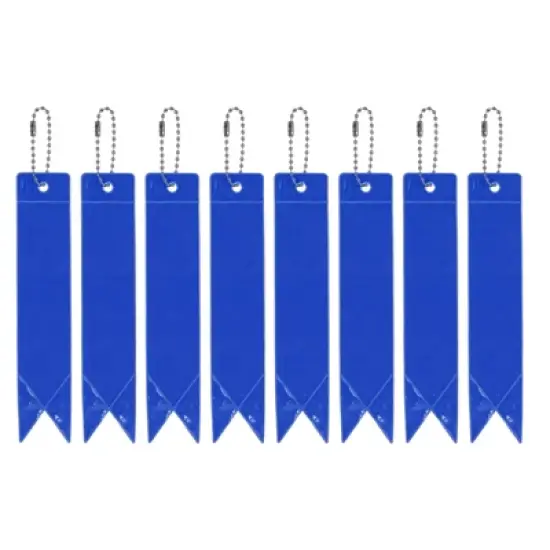 Unique Bargains Personal Reflectors Gear Safety Cycling Running Keychain 5.9 x 1.2 Inch 8 Pcs image {9}