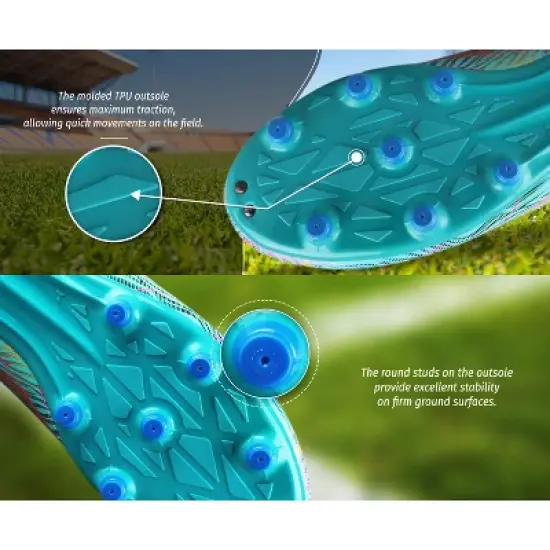 Vizari Men's Ladera Firm Ground Outdoor Soccer Cleats/Shoes | for Adults and Teens image {7}