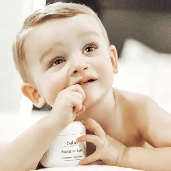Babo Botanicals Sensitive All Natural Healing Baby Ointment with Colloidal Oatmeal - 4oz image {5}
