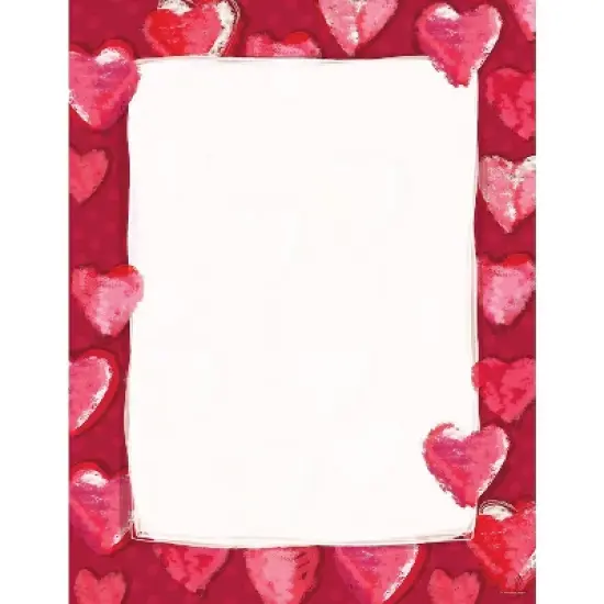 Great Papers Fuzzy Hearts Letterhead 80/Pack 2012409 image {1}